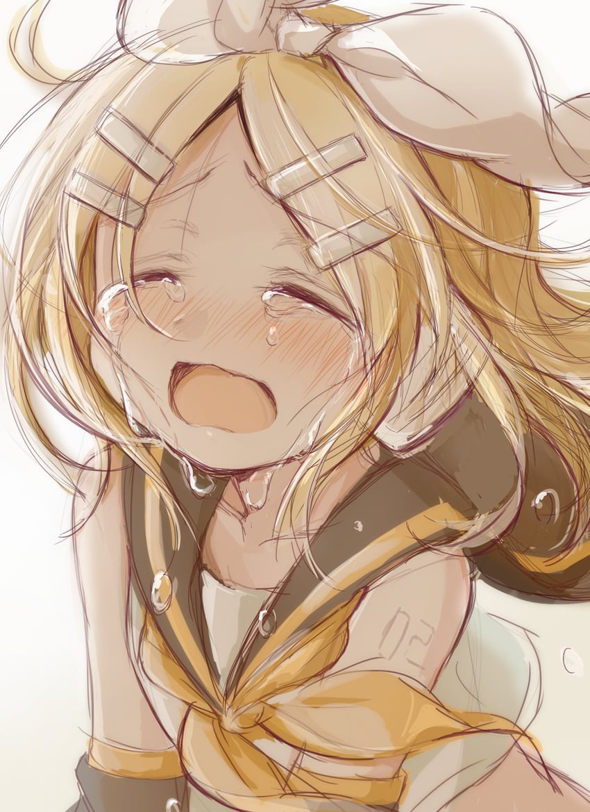 kagamine rin (vocaloid and 1 more) drawn by hitode