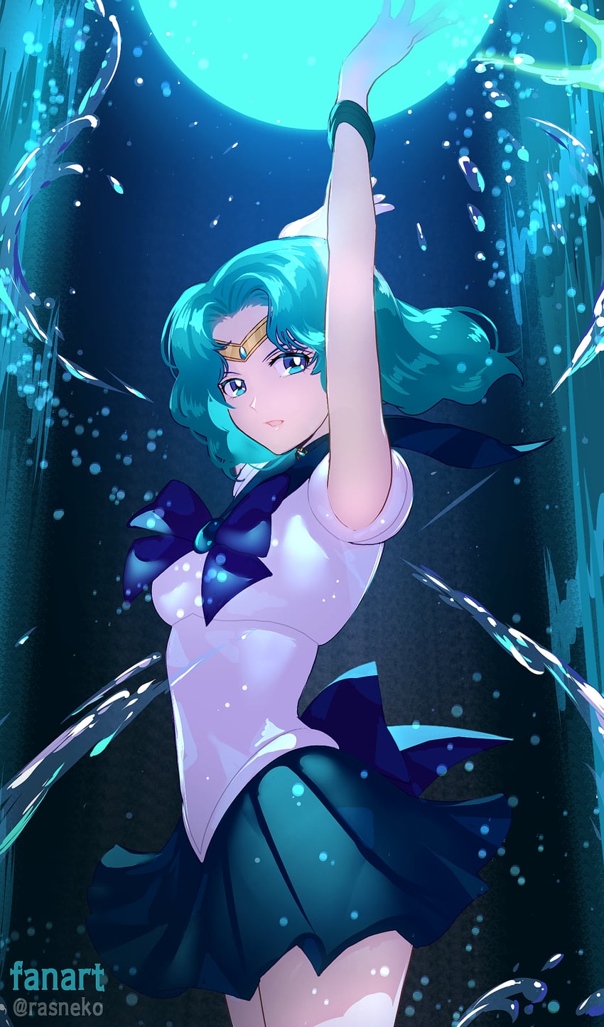 kaiou michiru and sailor neptune (bishoujo senshi sailor moon) drawn by rasneko