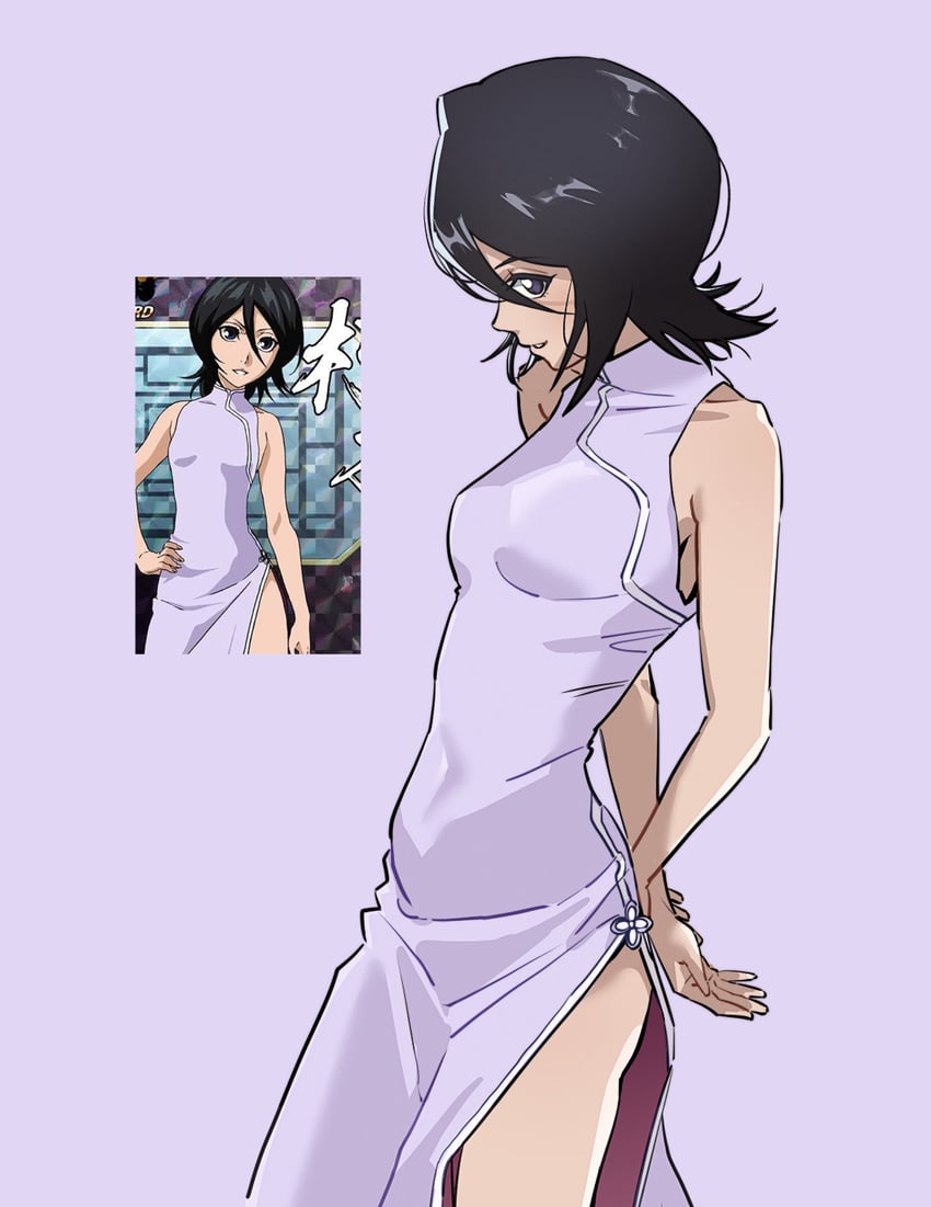 kuchiki rukia (bleach and 1 more) drawn by bluemosi