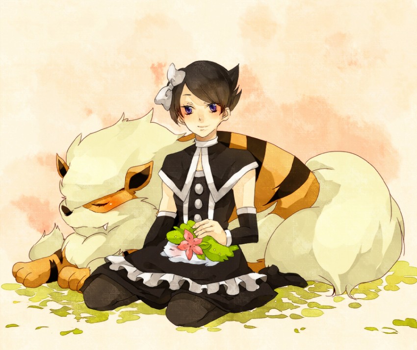 shaymin, arcanine, and marley (pokemon and 1 more) drawn by ioko