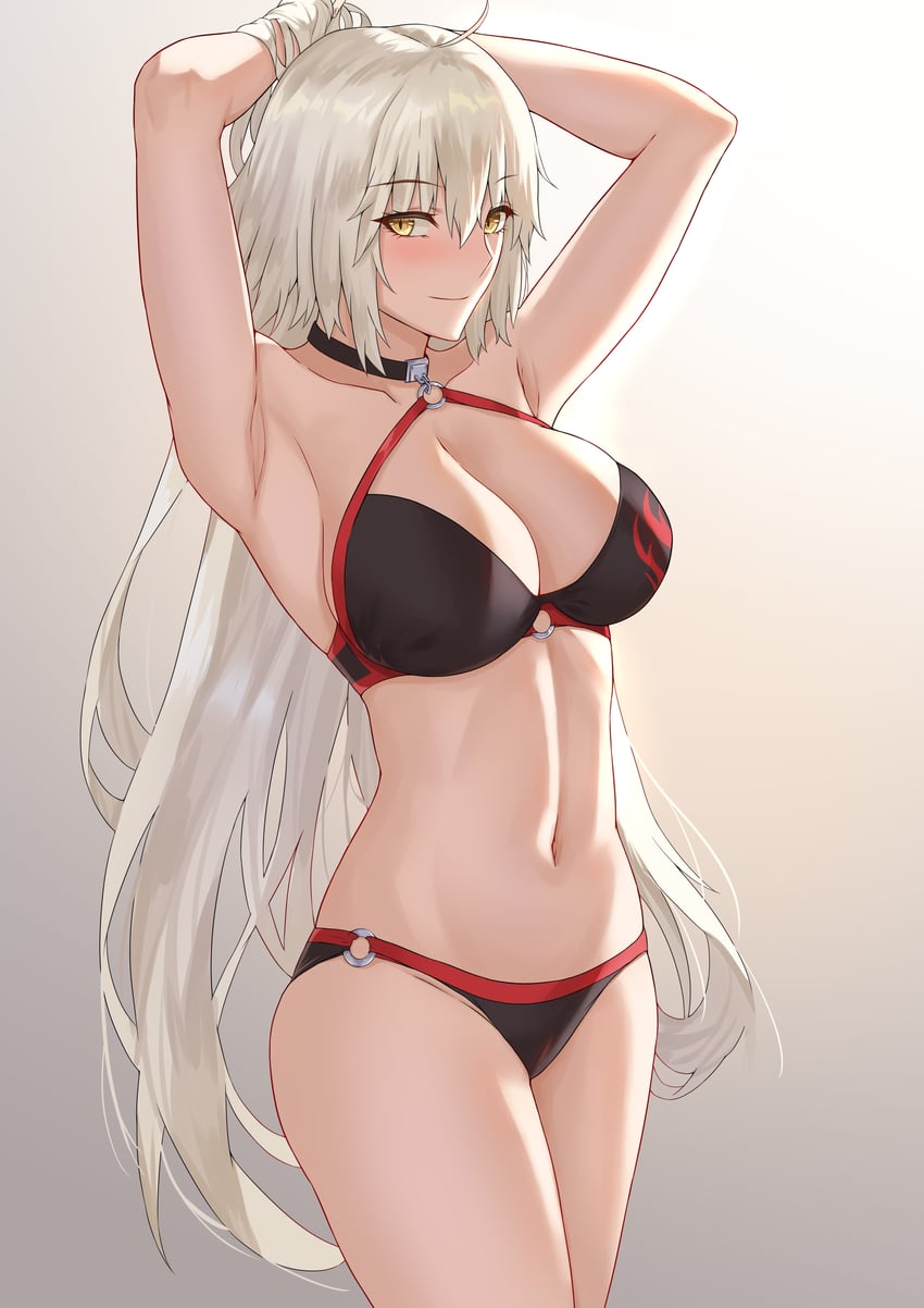 jeanne d'arc alter (fate and 1 more) drawn by freed_turing