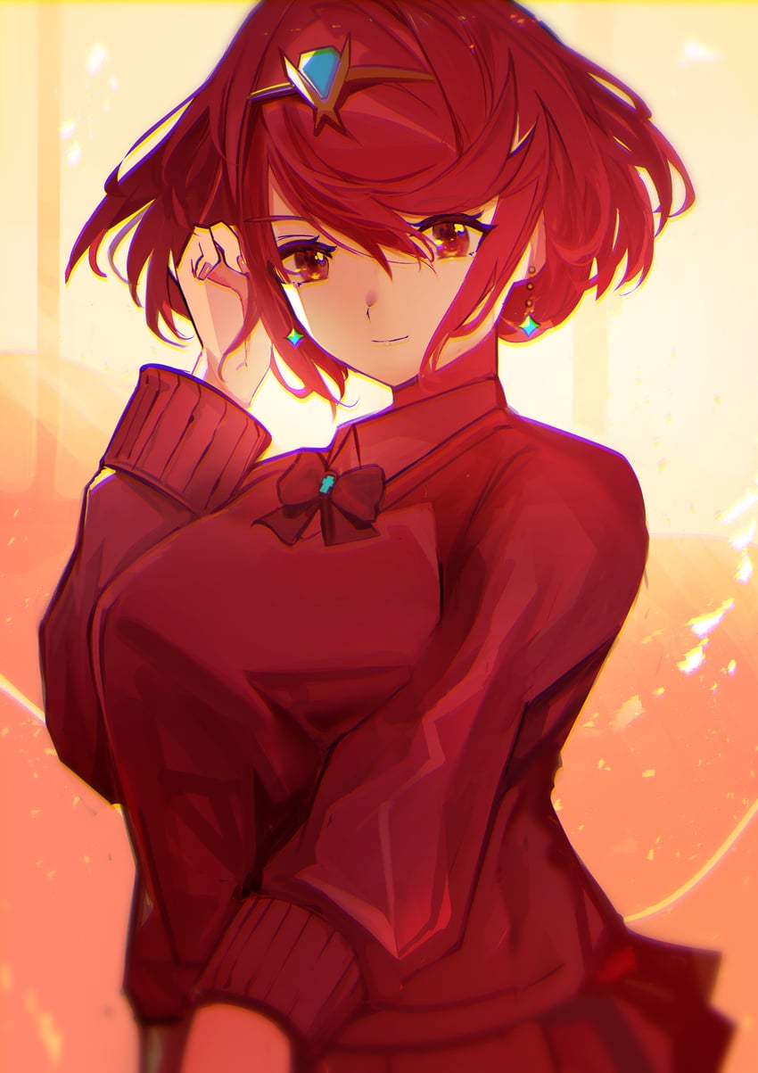 pyra (xenoblade chronicles and 1 more) drawn by tarbo_(exxxpiation)
