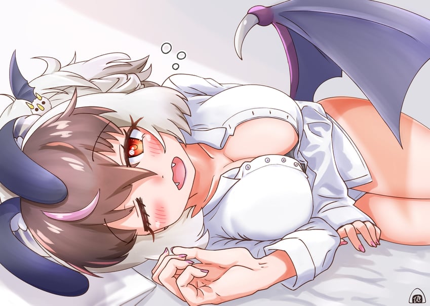 brown long-eared bat (kemono friends and 1 more) drawn by piki_(zuru-pikio)