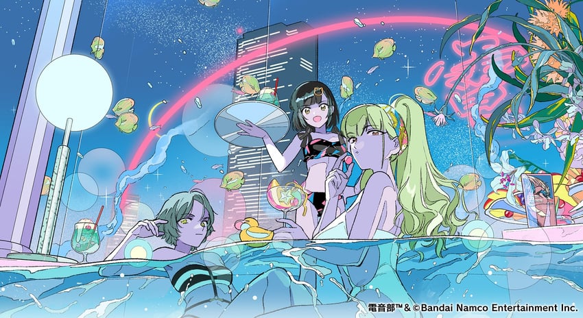 kurogane tama, shirokane aki, and haijima ginka (denonbu) drawn by denjinq
