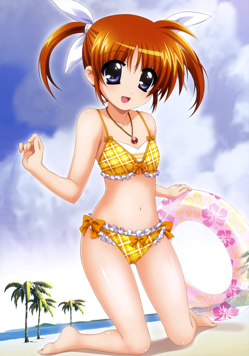 takamachi nanoha and raising heart (lyrical nanoha and 2 more) drawn by higa_yukari