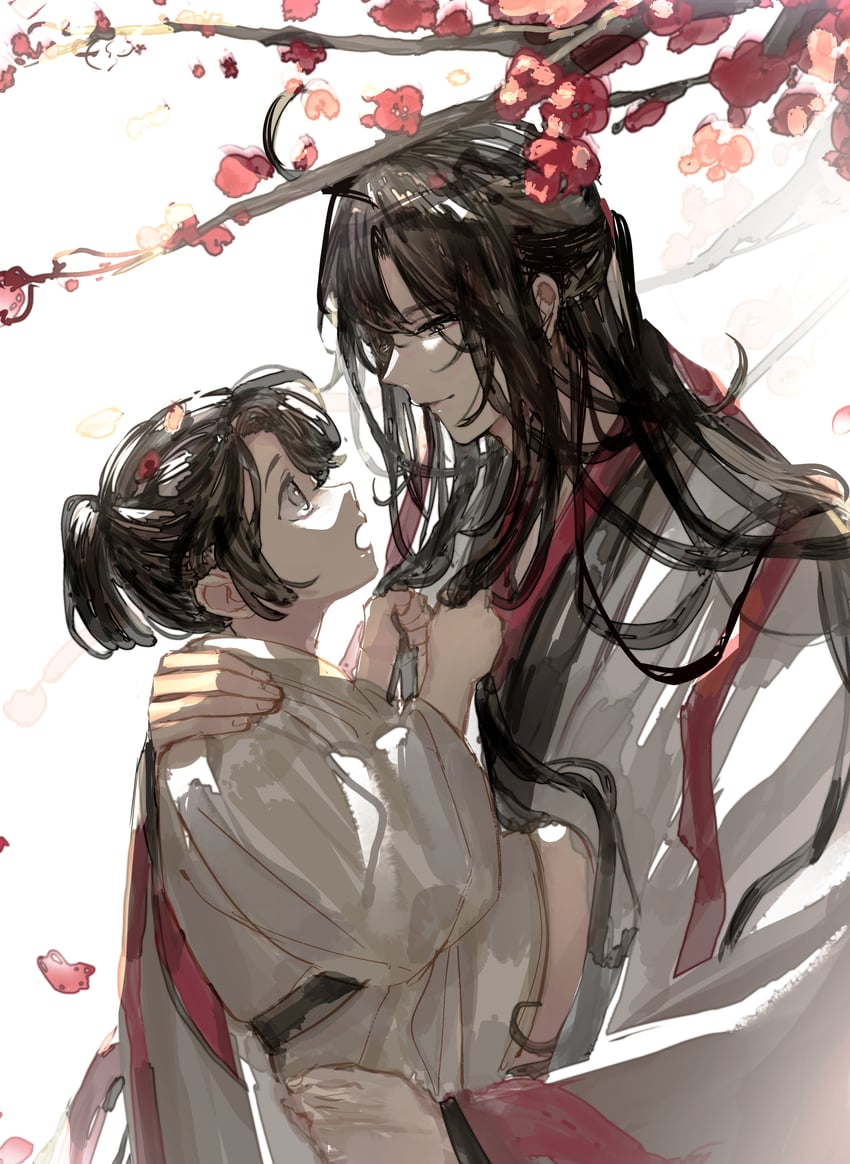 wei wuxian and lan sizhui (modao zushi) drawn by daenarys
