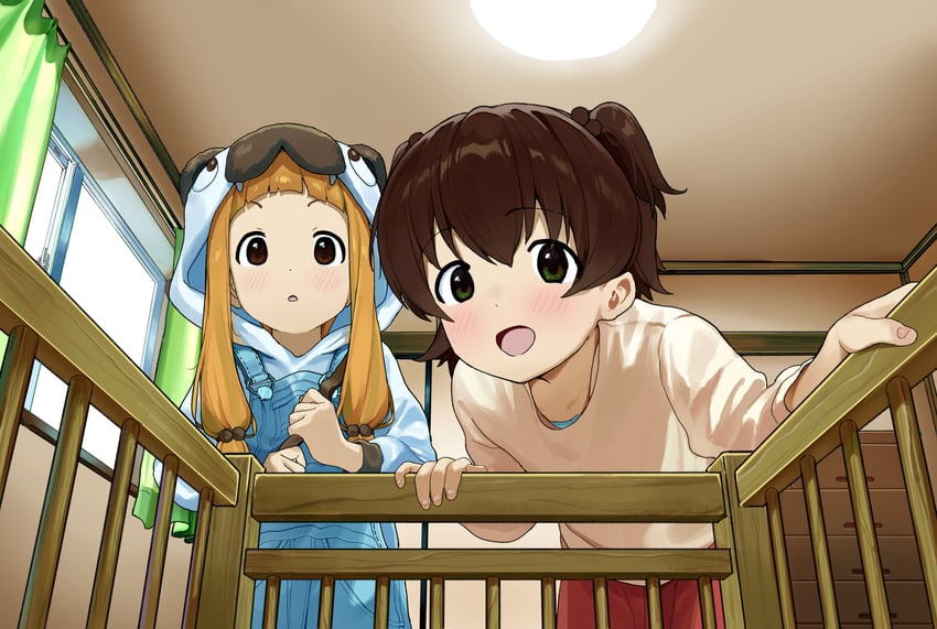 akagi miria and ichihara nina (idolmaster and 1 more) drawn by aka9_00