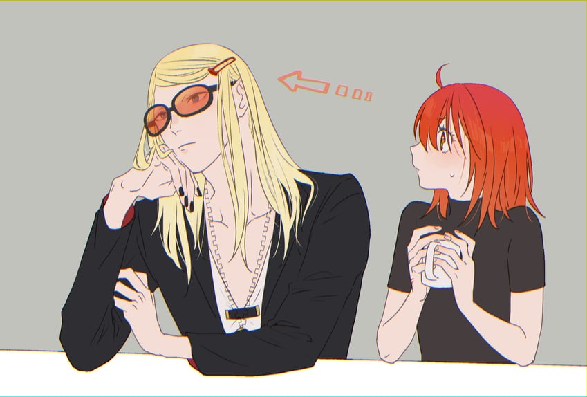fujimaru ritsuka and tezcatlipoca (fate and 1 more) drawn by noah_(livas)