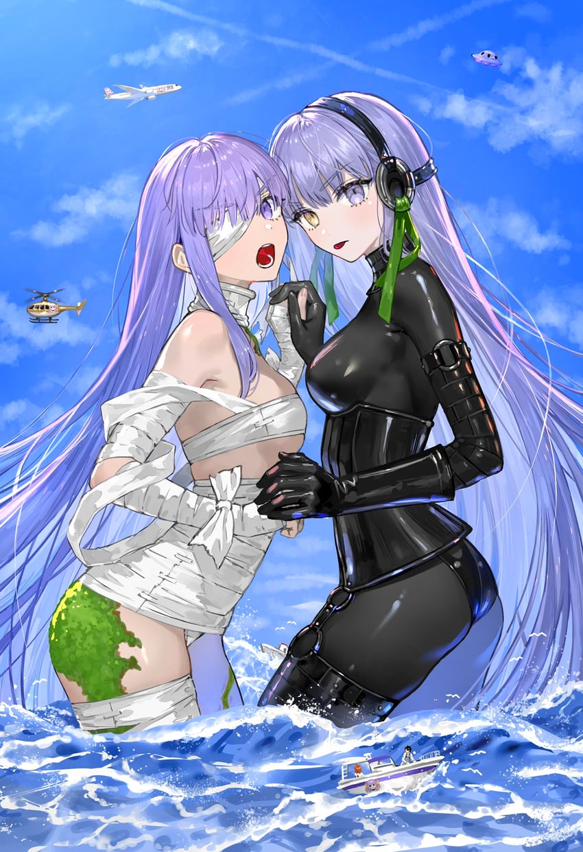 fujimaru ritsuka, bb, kingprotea, bb dubai, and xochitonal (fate and 3 more) drawn by nipi27