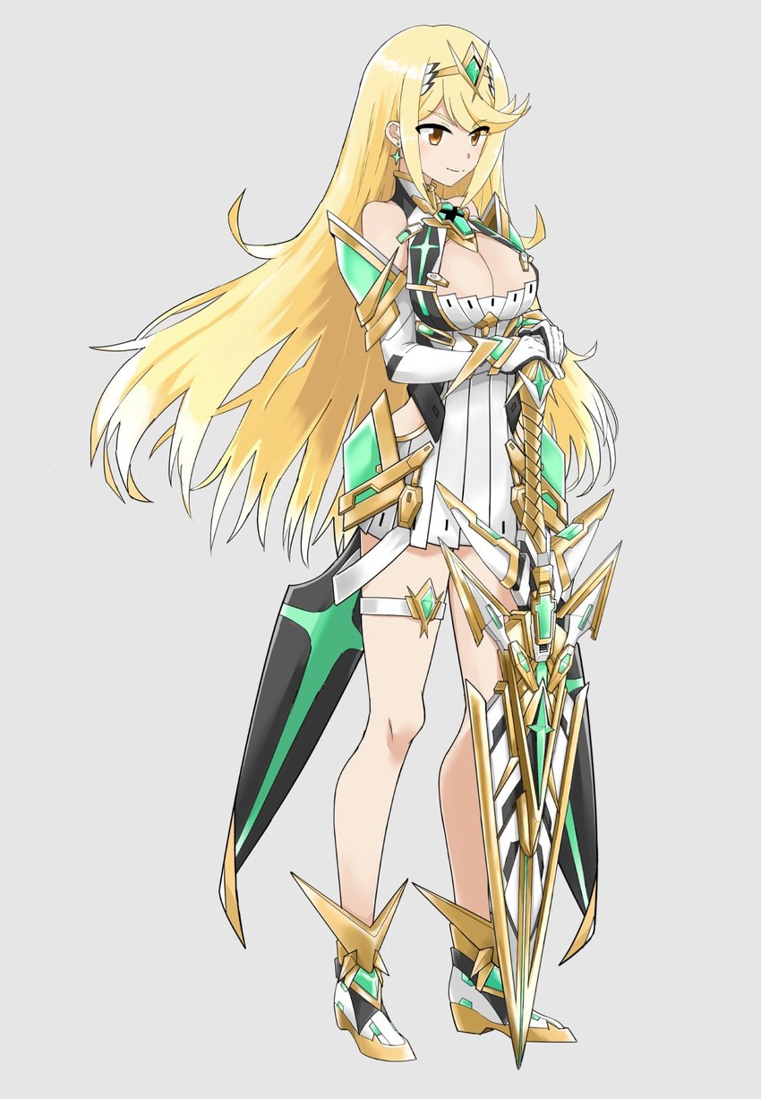 mythra (xenoblade chronicles and 1 more) drawn by shin_ala