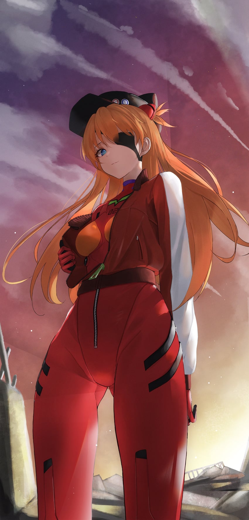 souryuu asuka langley (neon genesis evangelion and 2 more) drawn by est_(est_illust)