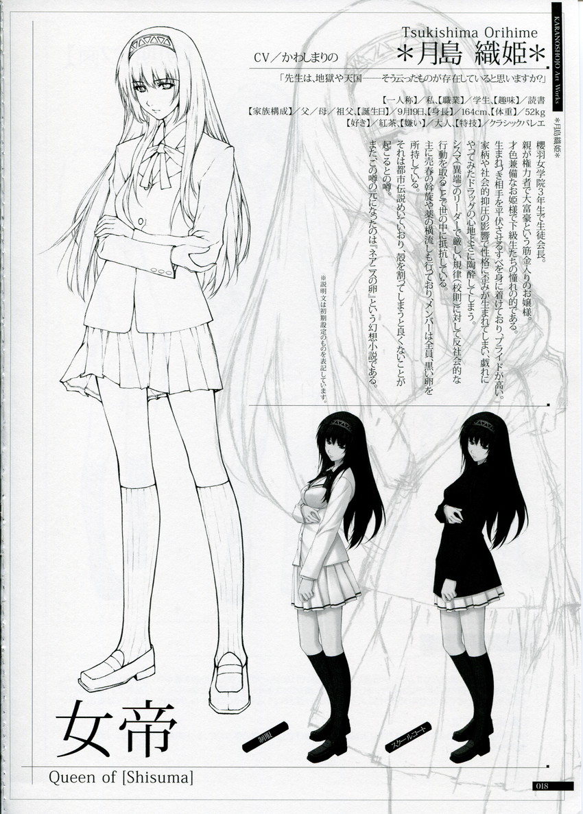tsukishima orihime (kara no shoujo) drawn by sugina_miki
