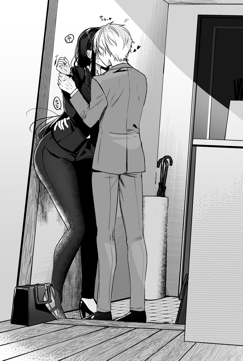 yaotome tsuyako and asuma mitsuya (original) drawn by yunamaro