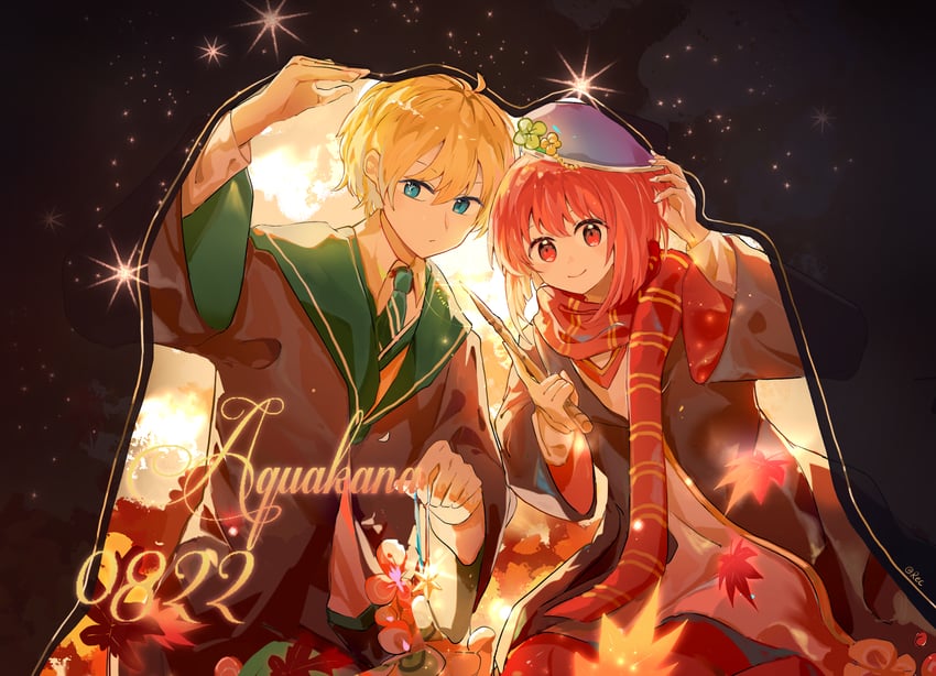 arima kana and hoshino aquamarine (oshi no ko and 2 more) drawn by akirarec