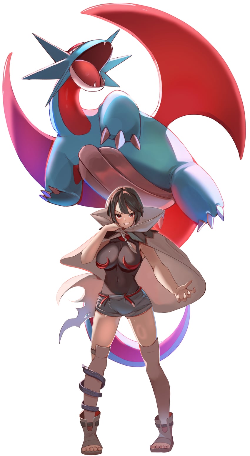 zinnia and salamence (pokemon and 1 more) drawn by momdy_(talesshinja)