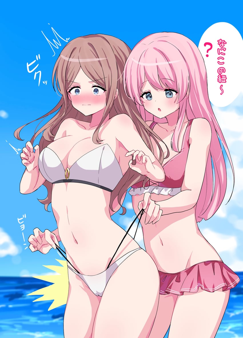 chihaya anon and nagasaki soyo (bang dream! and 1 more) drawn by meu203