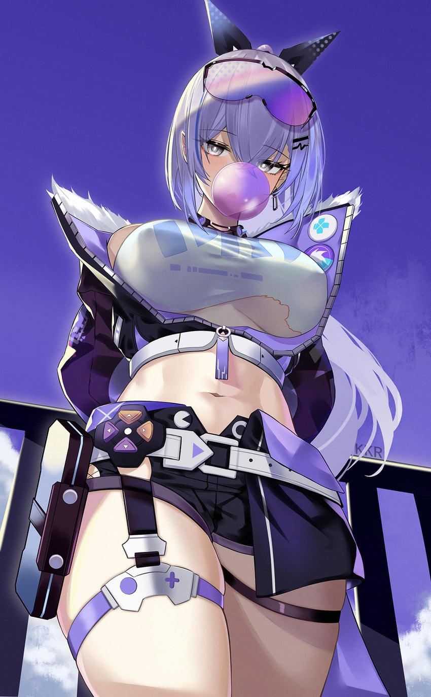 silver wolf (honkai and 1 more) drawn by srpzk