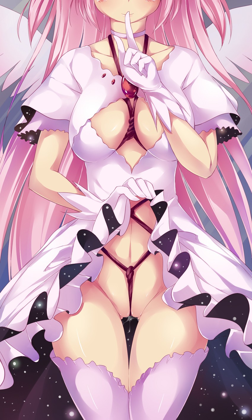 kaname madoka and ultimate madoka (mahou shoujo madoka magica) drawn by maullarmaullar