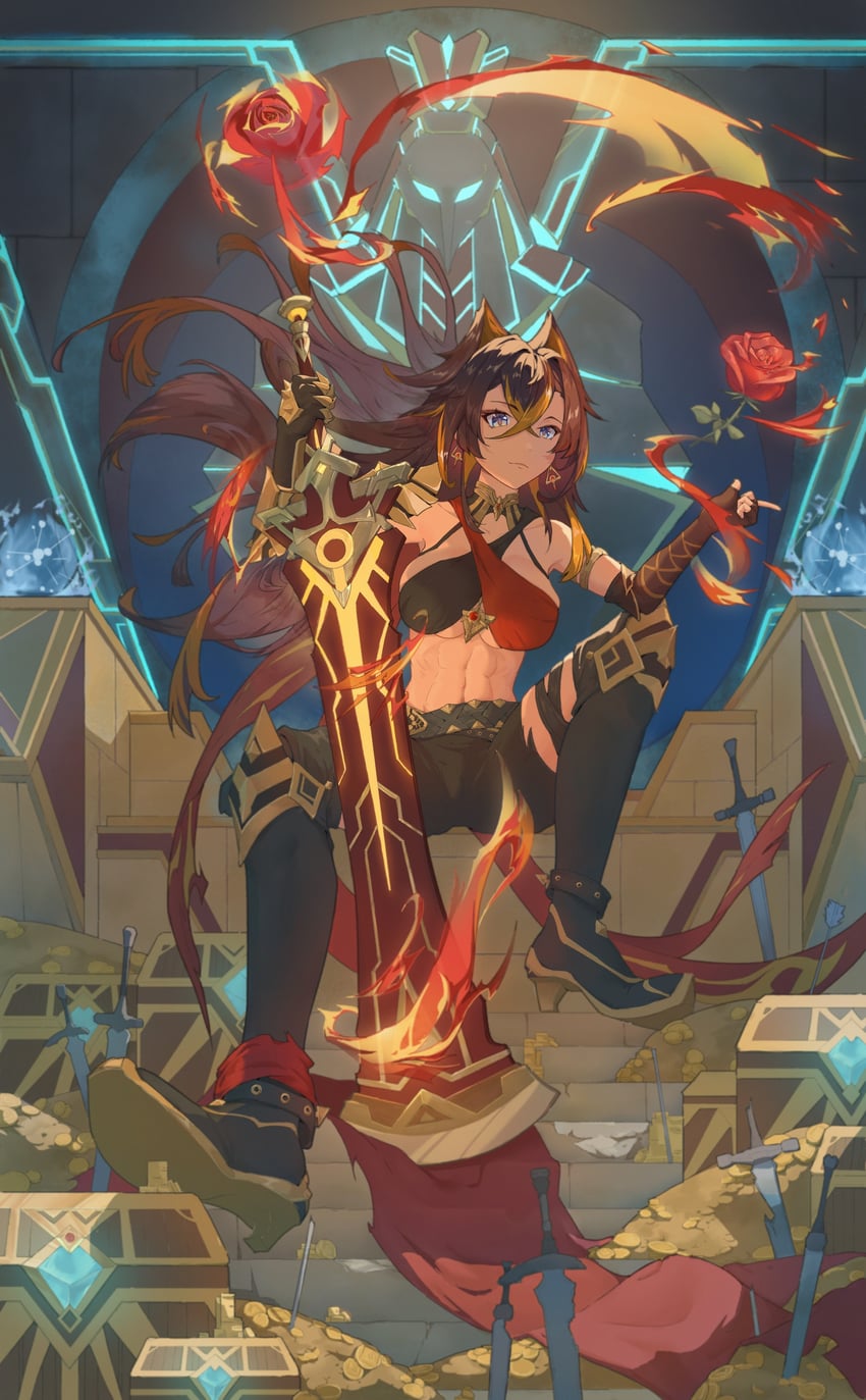 dehya (genshin impact) drawn by sensuko