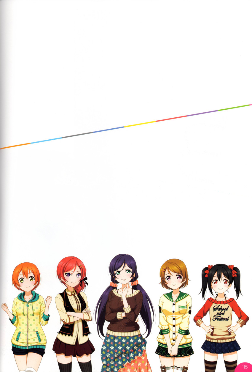 nishikino maki, tojo nozomi, yazawa nico, hoshizora rin, and koizumi hanayo (love live! and 2 more)