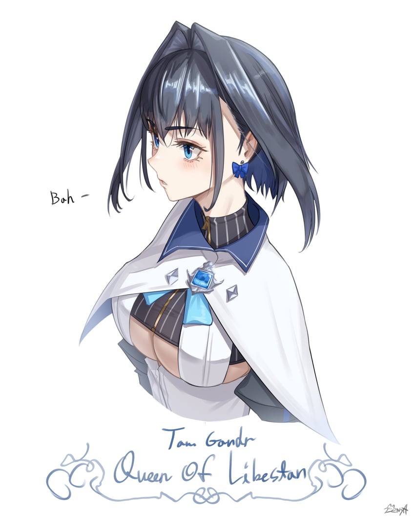 ouro kronii (hololive and 2 more) drawn by zenya