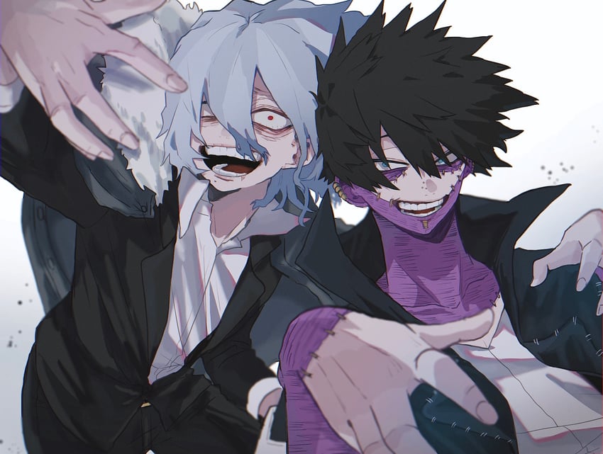 dabi and shigaraki tomura (boku no hero academia) drawn by ametaro_(ixxxzu)