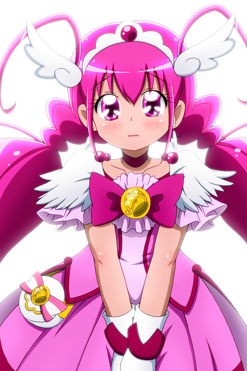 hoshizora miyuki and cure happy (precure and 1 more) drawn by kiyu_(doremi's_party)