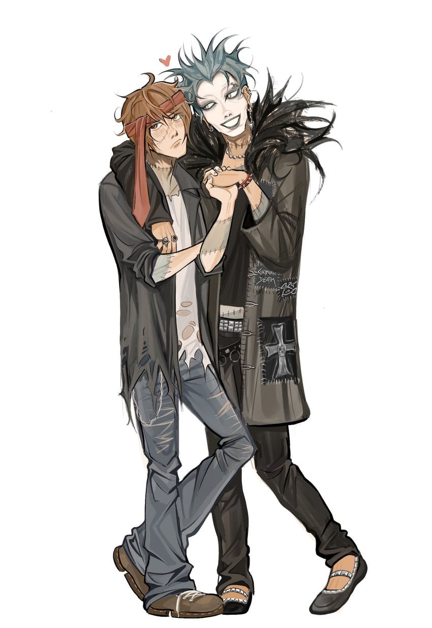 yagami light, ryuk, and shinigami (death note and 1 more) drawn by tay_(exllpsz)