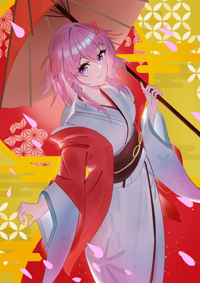 march 7th (honkai and 1 more) drawn by naegi_(naegifutaba)