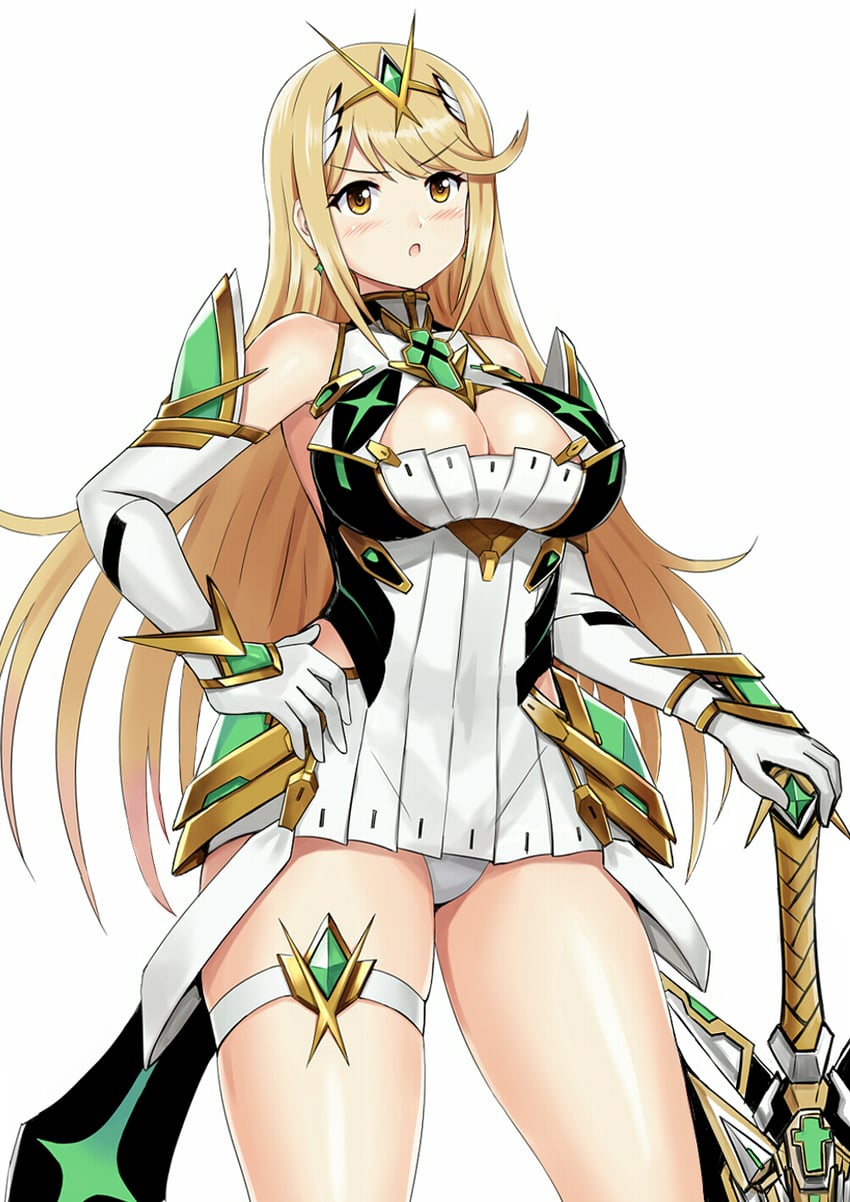 mythra (xenoblade chronicles and 1 more) drawn by y.ssanoha