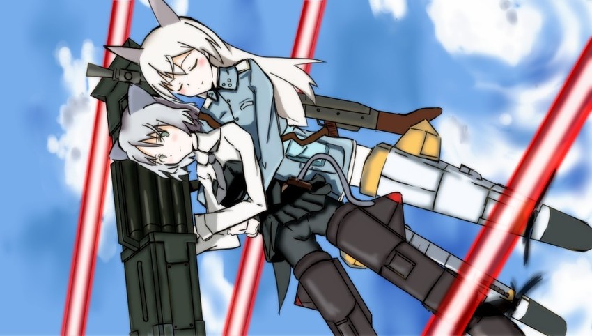 sanya v. litvyak and eila ilmatar juutilainen (world witches series and 1 more) drawn by wakameisfreedum