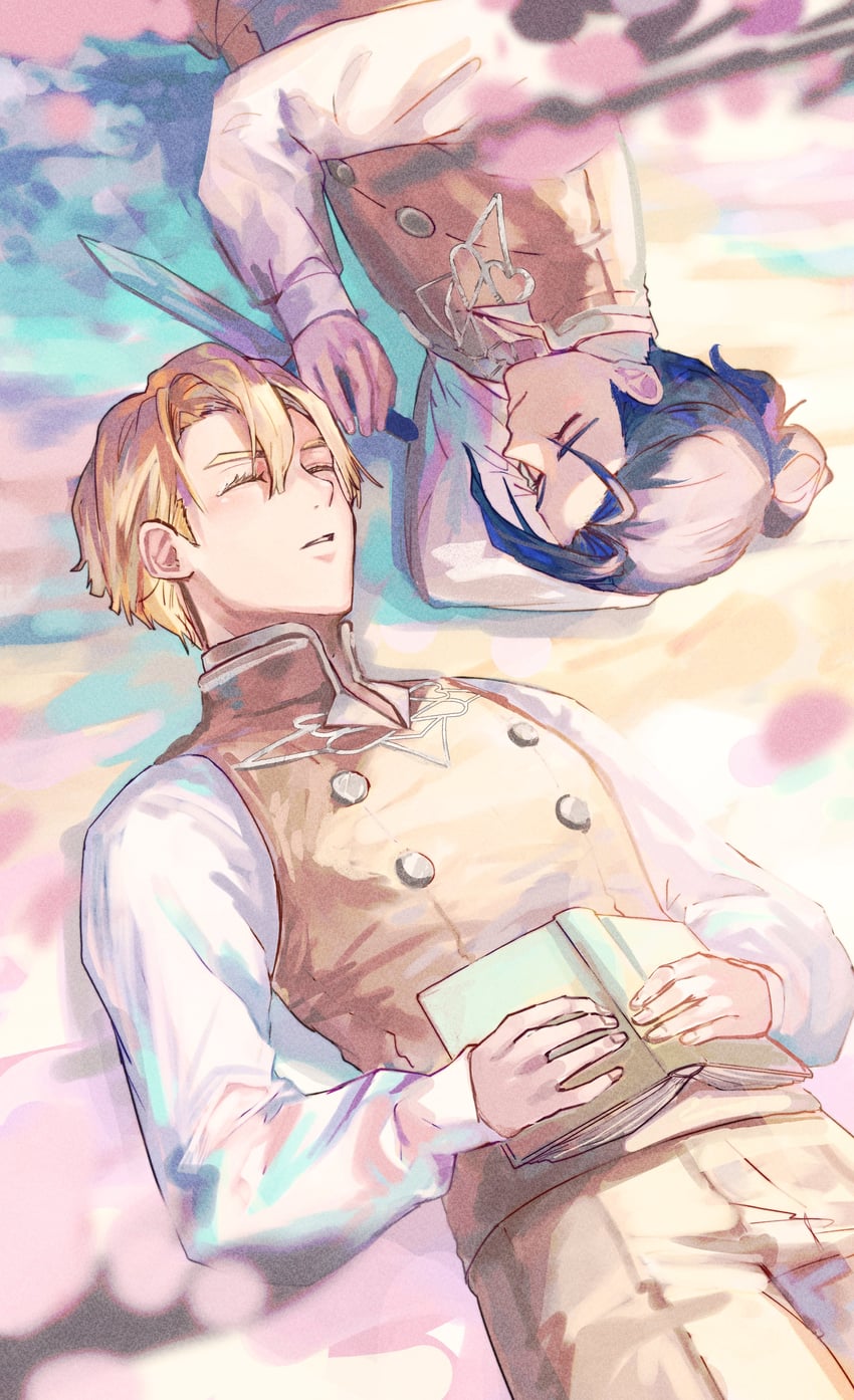 dimitri alexandre blaiddyd and felix hugo fraldarius (fire emblem and 1 more) drawn by eman_(kkkkki_)