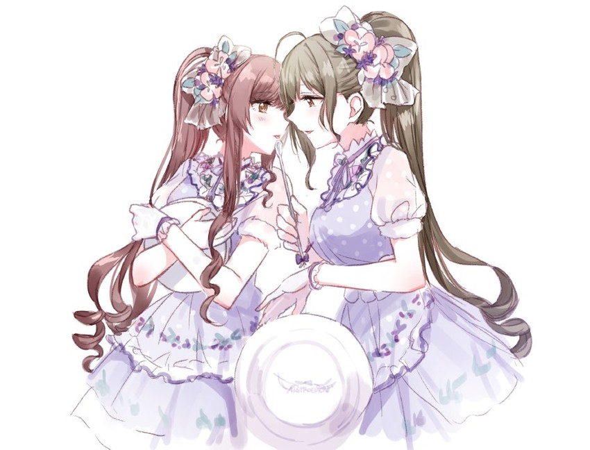 osaki amana and kuwayama chiyuki (idolmaster and 1 more) drawn by romi_(346_ura)