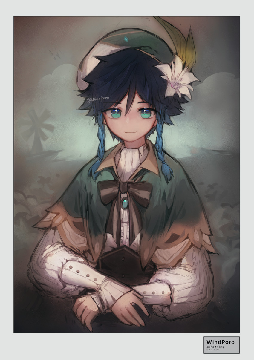venti (genshin impact and 1 more) drawn by windporo