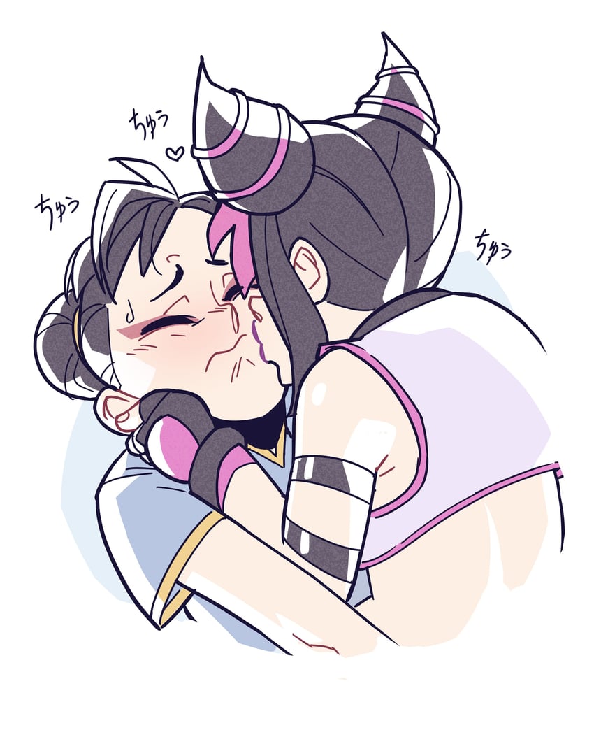 chun-li and han juri (street fighter and 1 more) drawn by freeglass