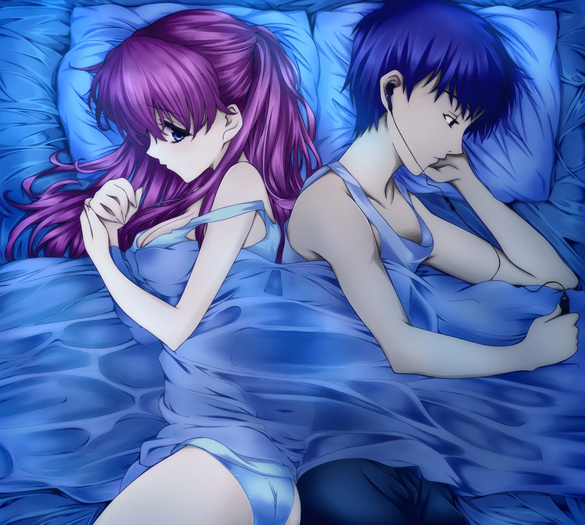 souryuu asuka langley and ikari shinji (neon genesis evangelion and 1 more) drawn by modern_afro