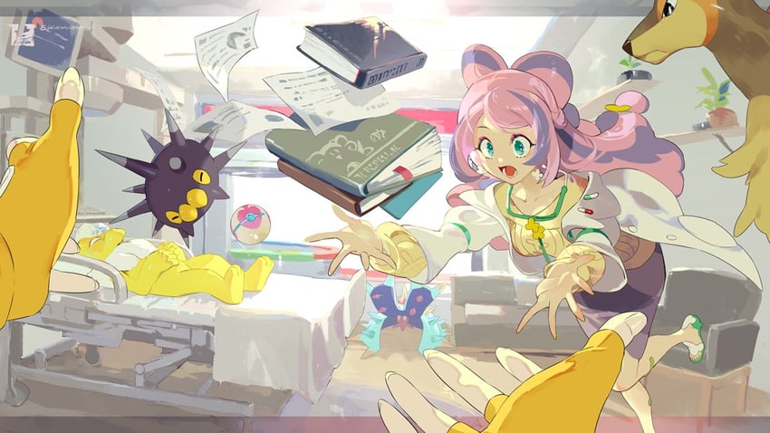 hypno, miriam, dendra, pincurchin, sawsbuck, and 1 more (pokemon and 1 more) drawn by e_volution