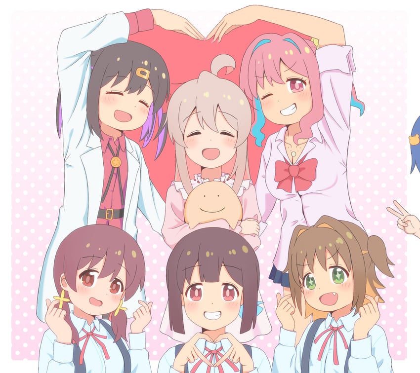 oyama mahiro, oyama mihari, hozuki momiji, oka asahi, murosaki miyo, and 2 more (onii-chan wa oshimai!) drawn by k-d
