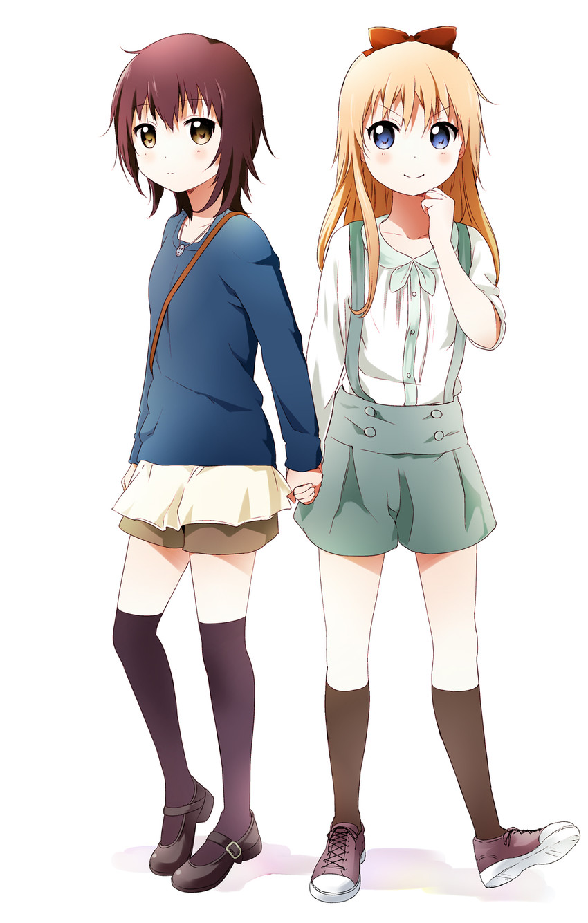 toshinou kyouko and funami yui (yuruyuri) drawn by kamiki_uutarou
