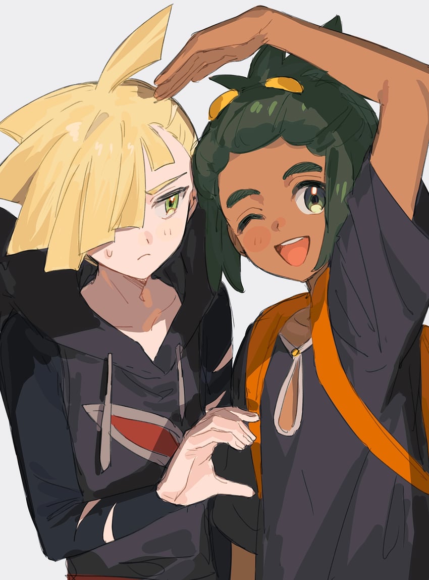 gladion and hau (pokemon and 1 more) drawn by fua1heyvot4ifsr