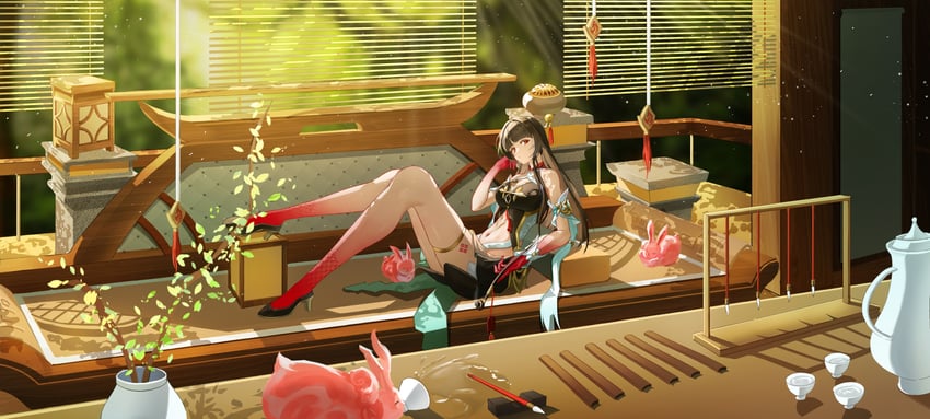 lingsha (honkai and 1 more) drawn by ktl_suda