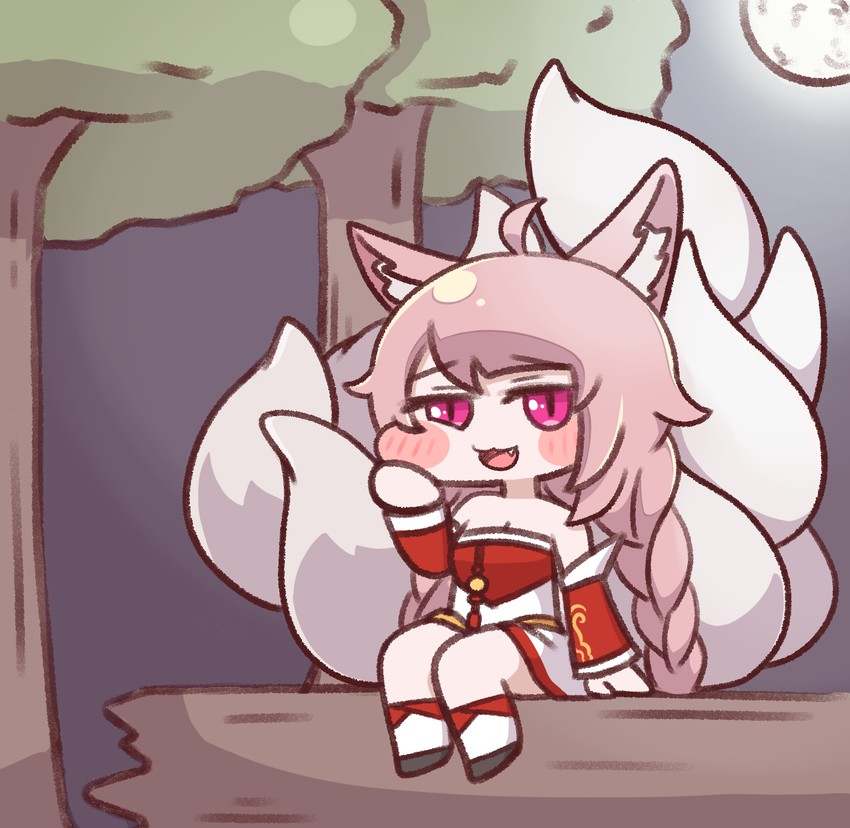 ahri and miho (league of legends and 1 more) drawn by geomim