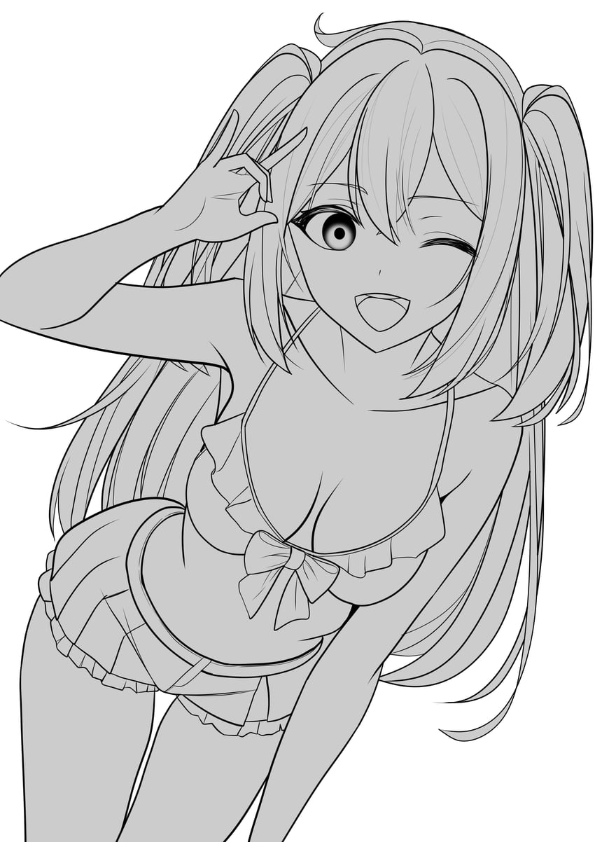 akoya matama and loco musica (mahou shoujo ni akogarete) drawn by xueli_shimazaki