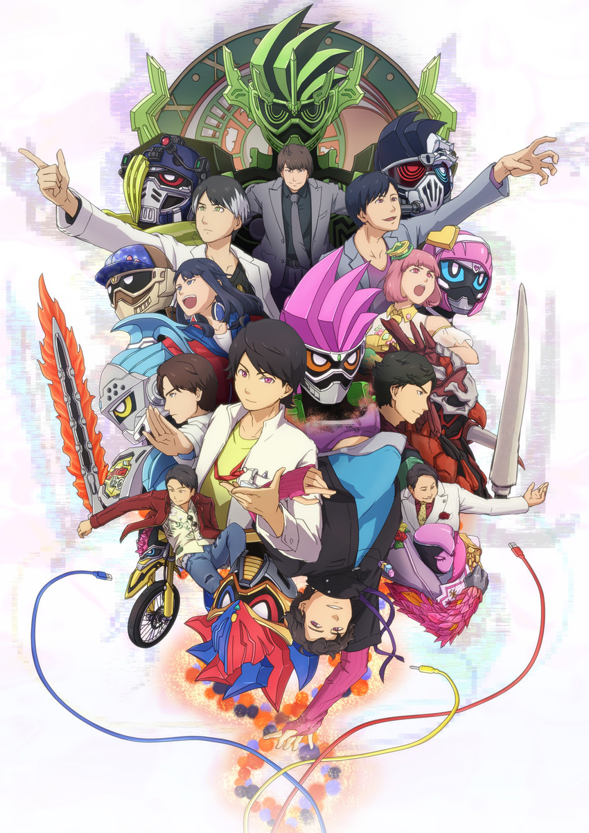 kamen rider ex-aid, kamen rider genm, poppi pipopapo, kamen rider brave, houjou emu, and 16 more (kamen rider and 1 more) drawn by enseki_(tenseiseki)