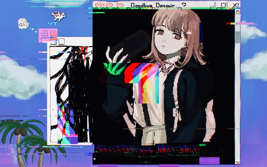 nanami chiaki, kamukura izuru, and usami (danganronpa and 2 more) drawn by renshu_usodayo