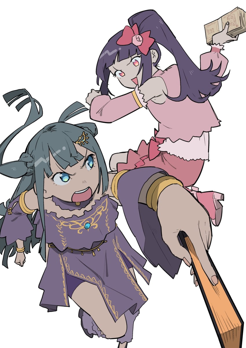 tsukikawa chili and hanazono shuka (pretty series and 1 more) drawn by kemura_(puripurinea)