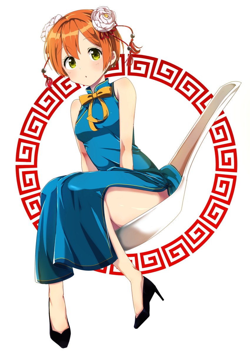 hoshizora rin (love live! and 2 more) drawn by yuama