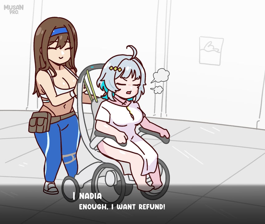 rumani and nadia (goddess of victory: nikke and 1 more) drawn by musan_pro