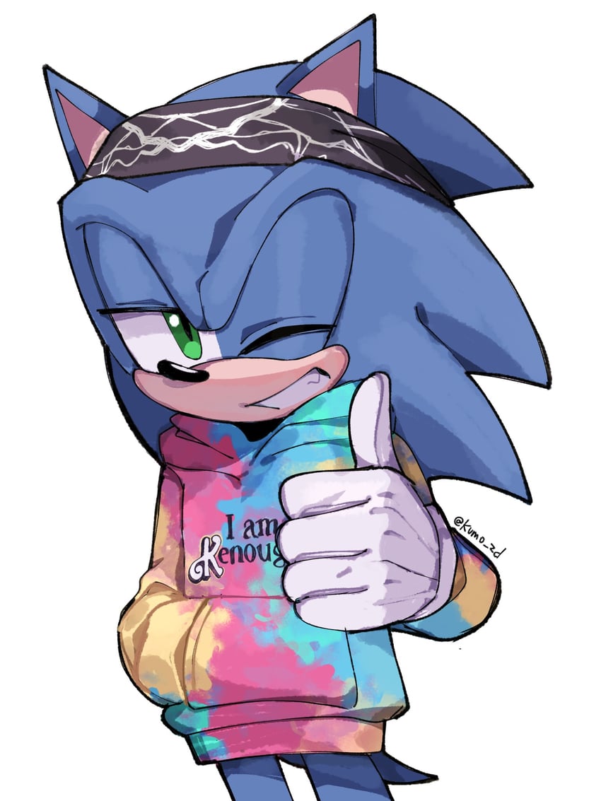 sonic the hedgehog (sonic and 1 more) drawn by kumo_zd