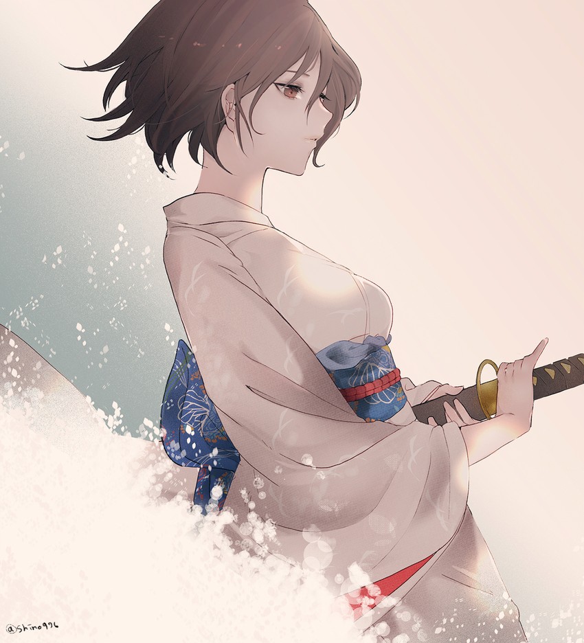 ryougi shiki and void shiki (kara no kyoukai) drawn by shino_(mufn5785)